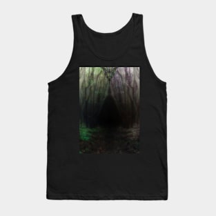 Special processing. Trail to the dark forest, where monster live. Green and violet. Tank Top